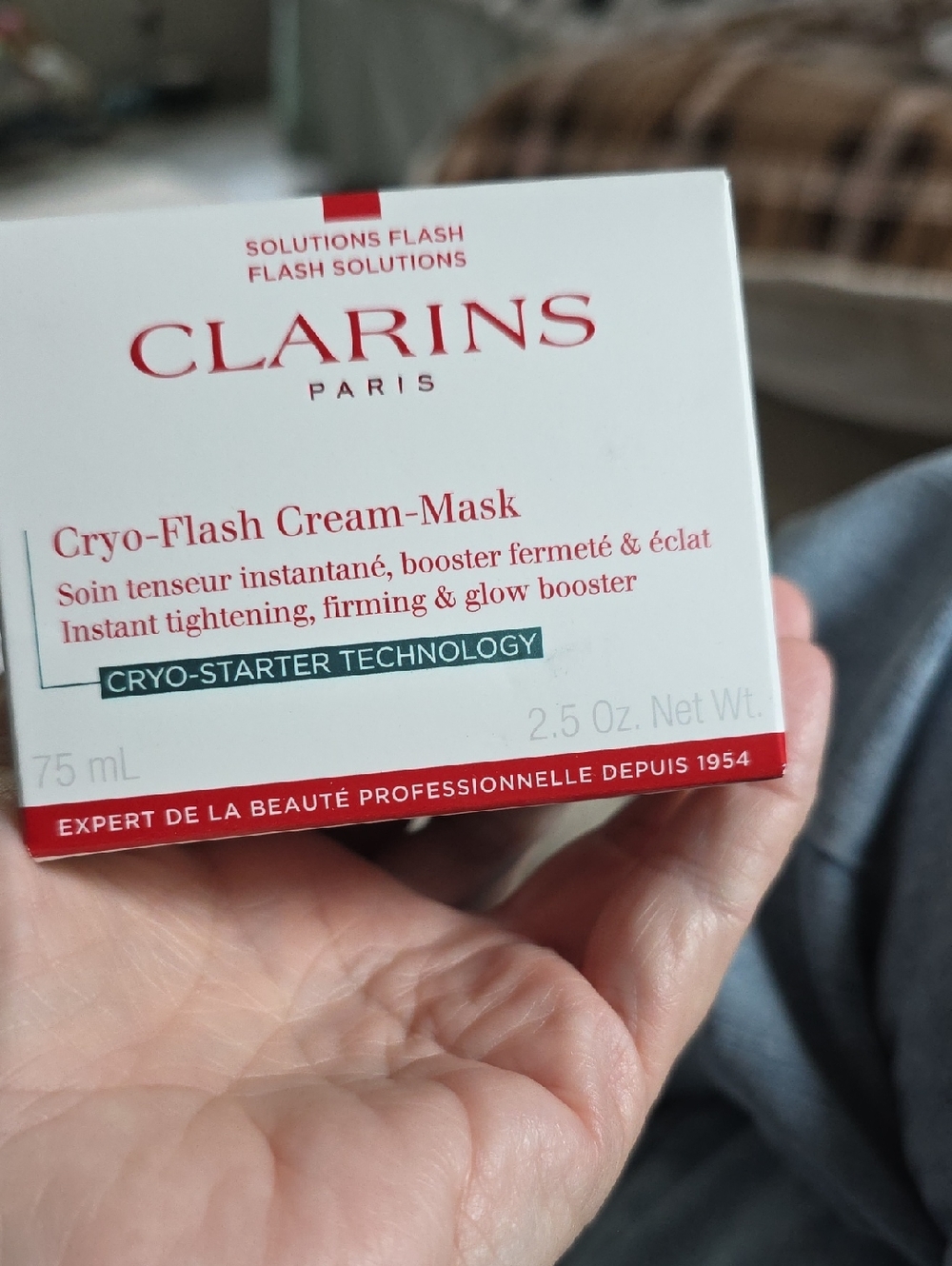 Clarins Cryo-Flash Cream-Mask White & Red